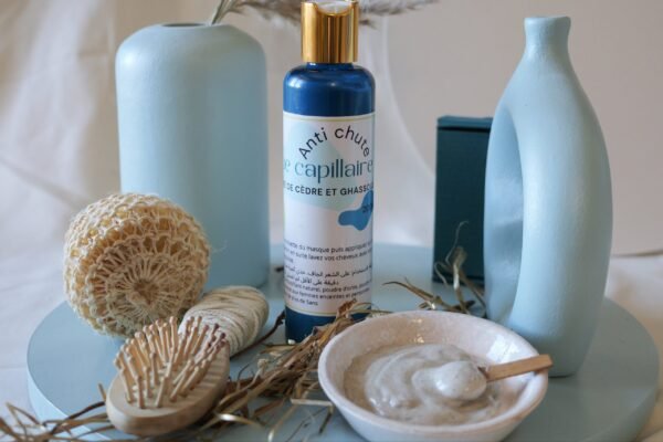 Masque capillaire à l'ortie, ghassoul et poudre cèdre