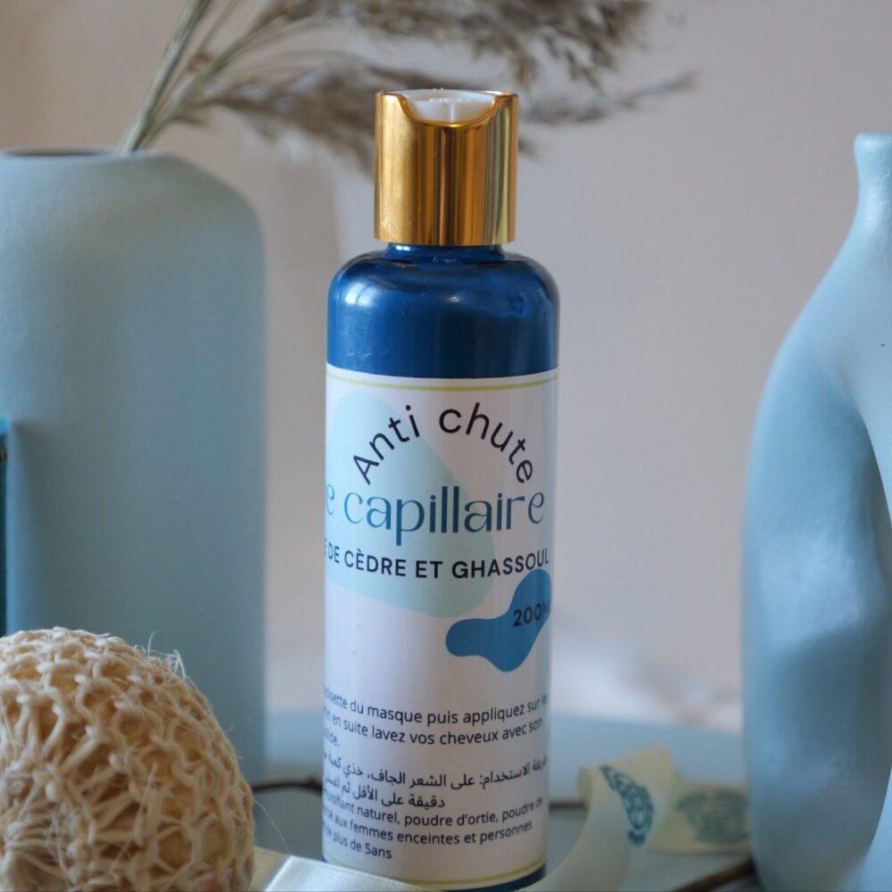 Masque capillaire à l'ortie, ghassoul et poudre cèdre