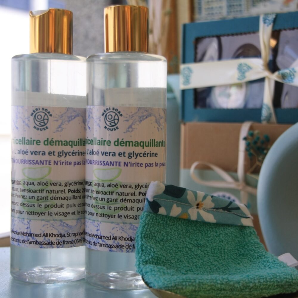 Eau micellaire à l'aloé vera et glycérine