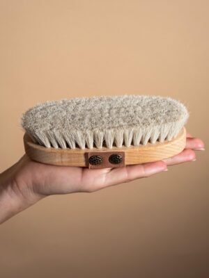 brosse pour corps en crin de cheval dry brushing